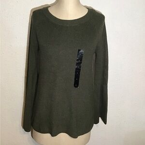 Banana republic army green crew neck sweater size small